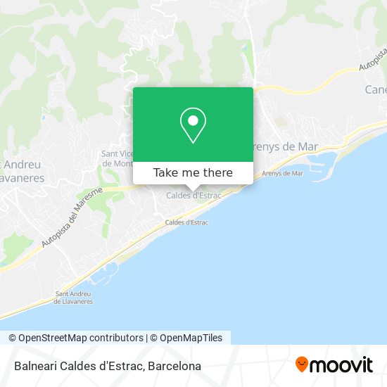 Balneari Caldes d'Estrac map