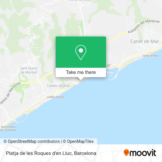 Platja de les Roques d'en Lluc map