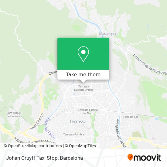 Johan Cruyff Taxi Stop map