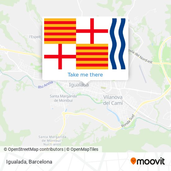 mapa Igualada