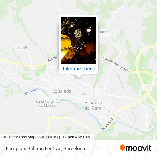 European Balloon Festival map