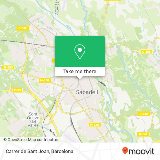 mapa Carrer de Sant Joan