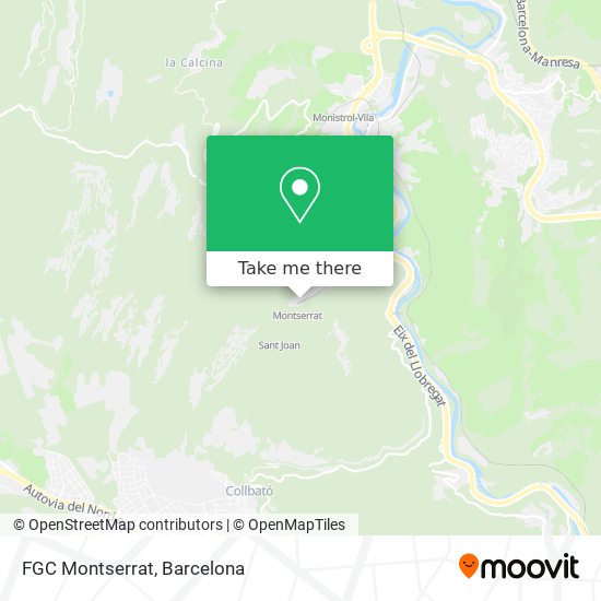 mapa FGC Montserrat