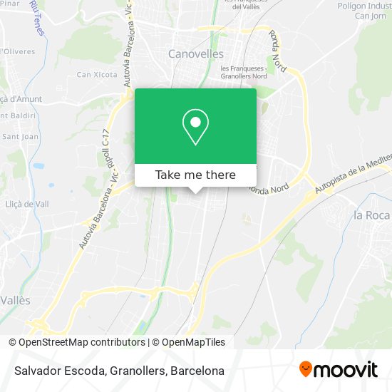 Salvador Escoda, Granollers map