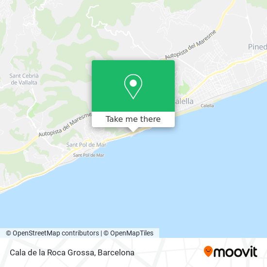 Cala de la Roca Grossa map