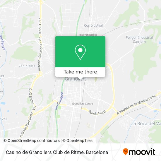Casino de Granollers Club de Ritme map
