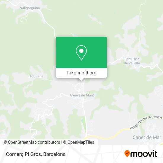 mapa Comerç Pi Gros