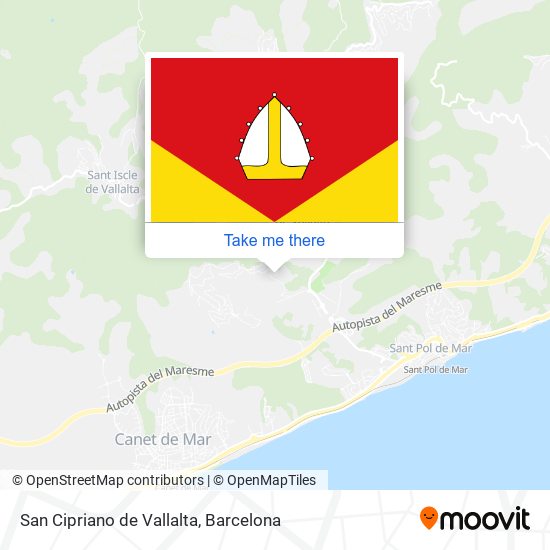 San Cipriano de Vallalta map