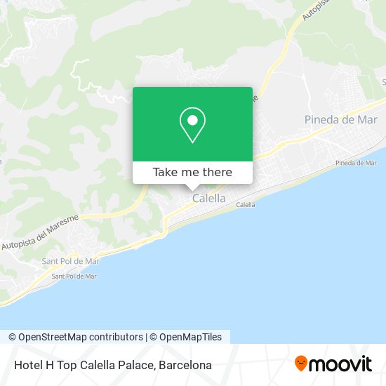 Hotel H Top Calella Palace map
