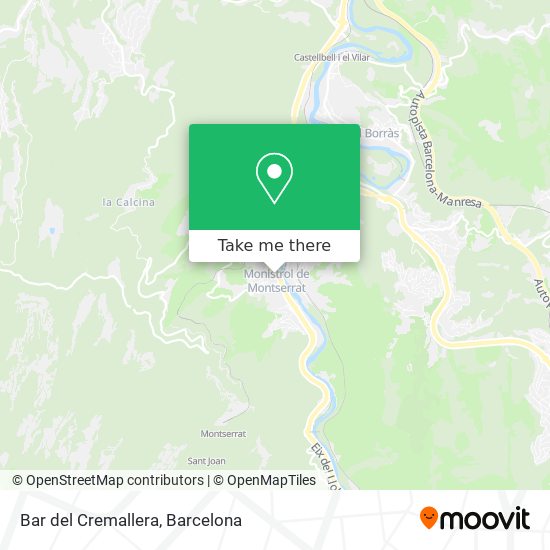 mapa Bar del Cremallera