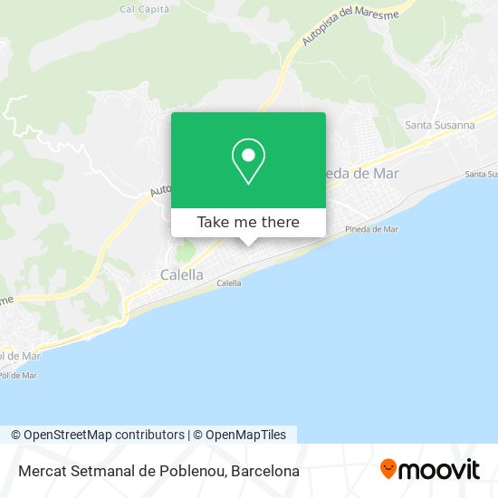 Mercat Setmanal de Poblenou map