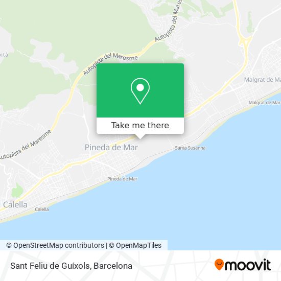 Sant Feliu de Guíxols map