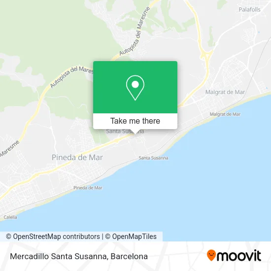 Mercadillo Santa Susanna map