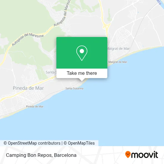 Camping Bon Repos map