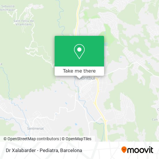 Dr Xalabarder - Pediatra map