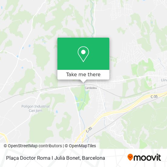 Plaça Doctor Roma I Julià Bonet map