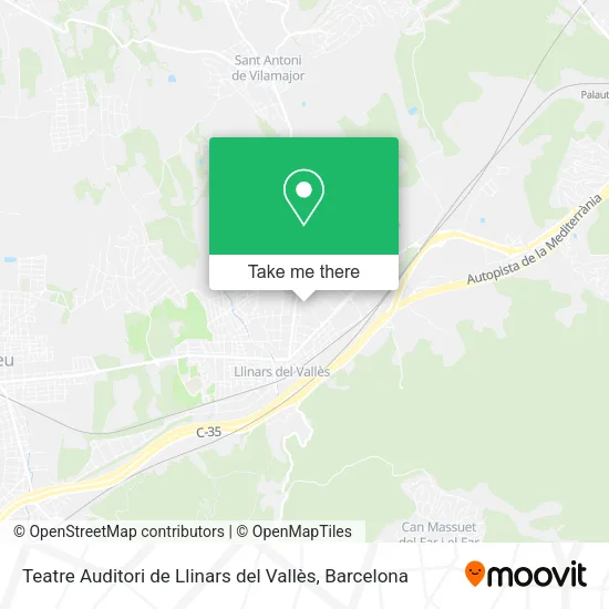 Teatre Auditori de Llinars del Vallès map