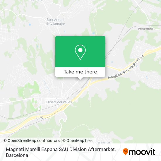 Magneti Marelli Espana SAU Division Aftermarket map