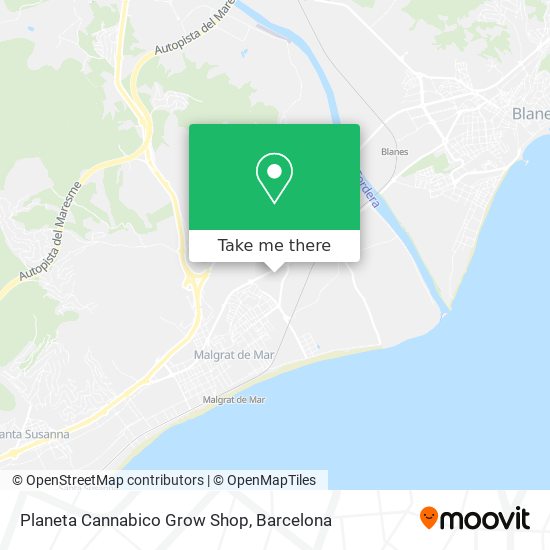 Planeta Cannabico Grow Shop map