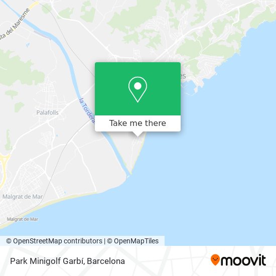 Park Minigolf Garbí map