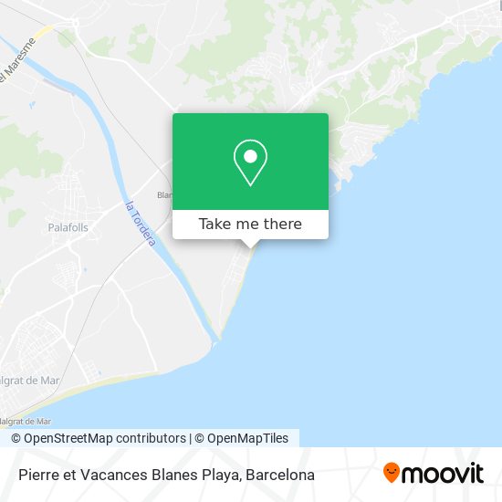 Pierre et Vacances Blanes Playa map