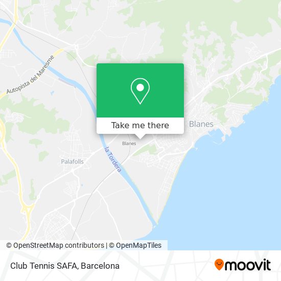 Club Tennis SAFA map