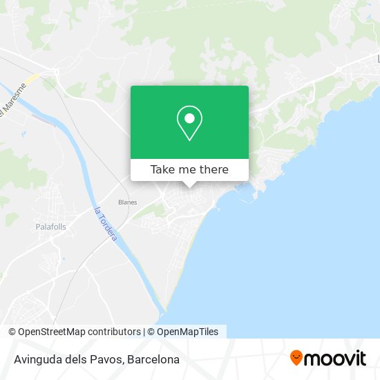 Avinguda dels Pavos map