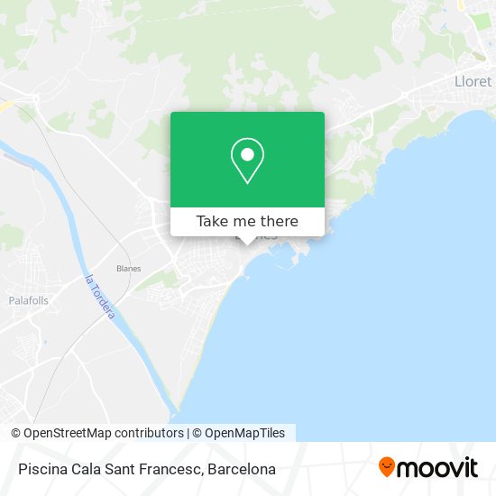 Piscina Cala Sant Francesc map