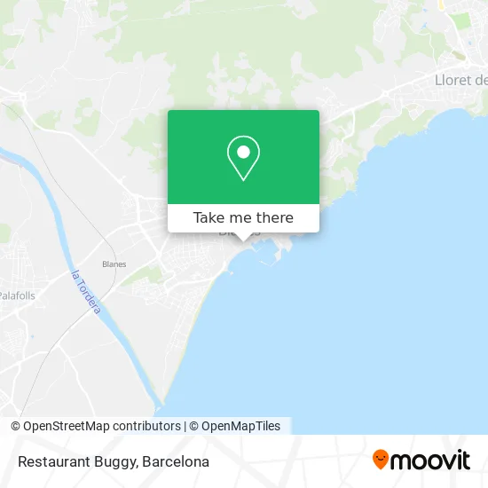 Restaurant Buggy map