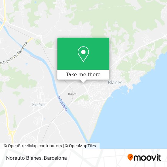mapa Norauto Blanes
