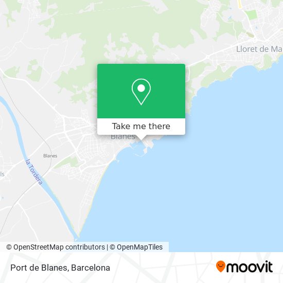 Port de Blanes map