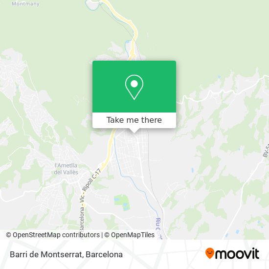 mapa Barri de Montserrat
