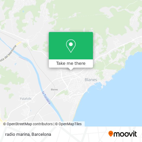 mapa radio marina