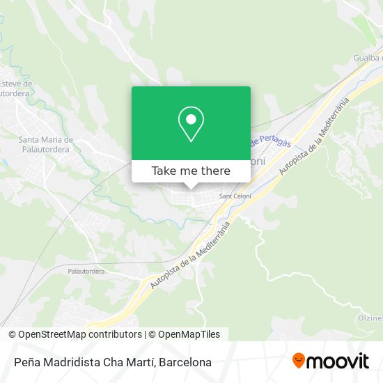 Peña Madridista Cha Martí map