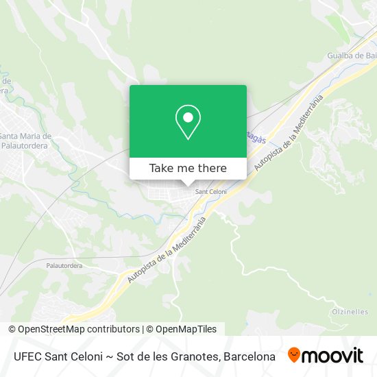 UFEC Sant Celoni ~ Sot de les Granotes map