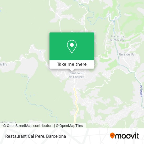 Restaurant Cal Pere map