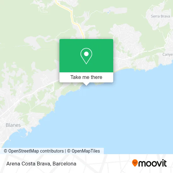 Arena Costa Brava map