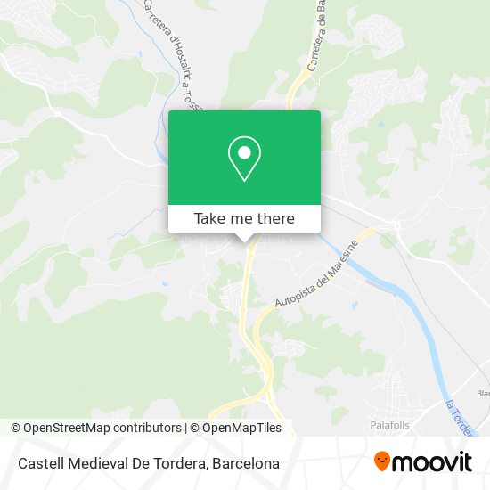 Castell Medieval De Tordera map