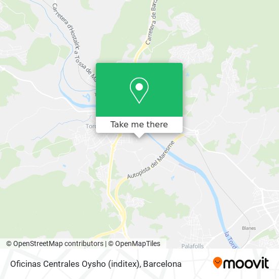 Oficinas Centrales Oysho (inditex) map