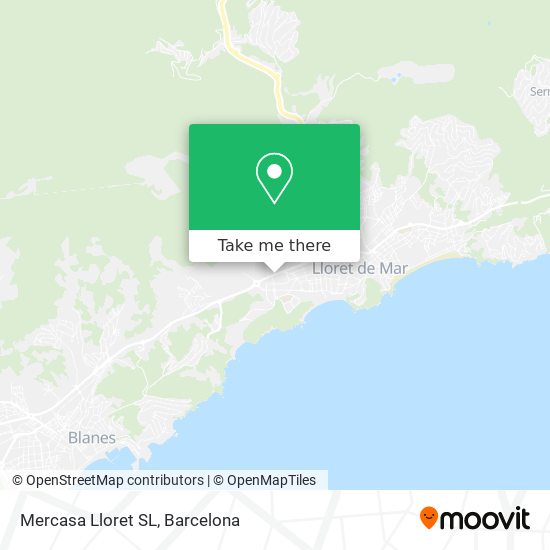 Mercasa Lloret SL map