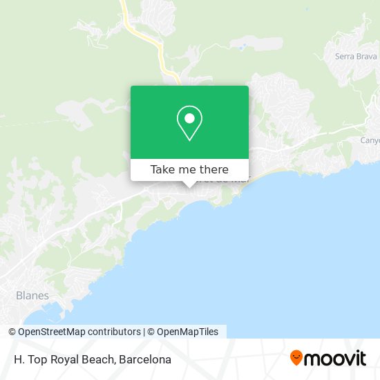 H. Top Royal Beach map