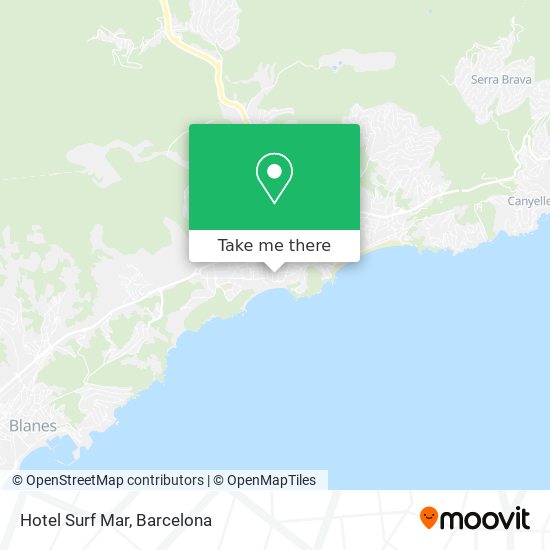 Hotel Surf Mar map