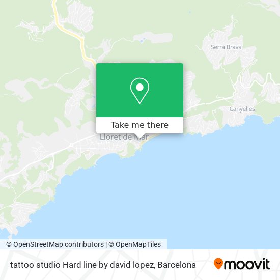 tattoo studio Hard line by david lopez map