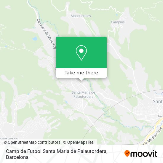 Camp de Futbol Santa Maria de Palautordera map