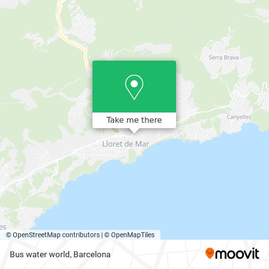 Bus water world map