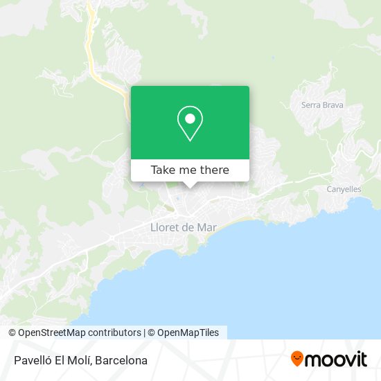 Pavelló El Molí map