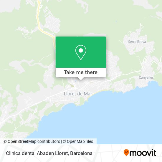 Clinica dental Abaden Lloret map
