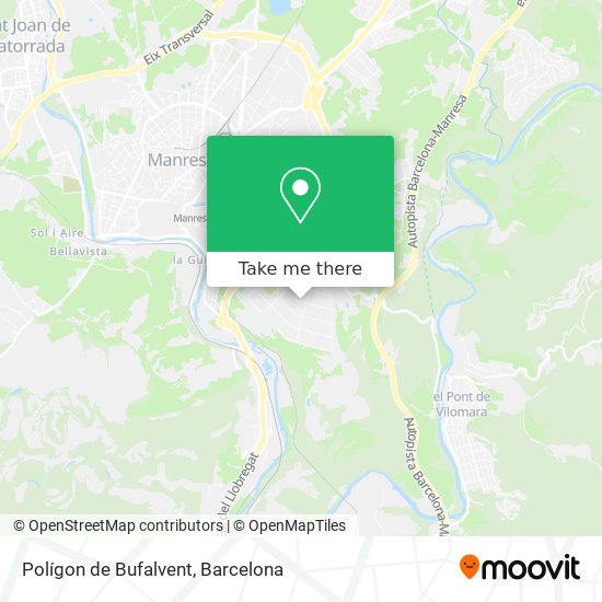 Polígon de Bufalvent map