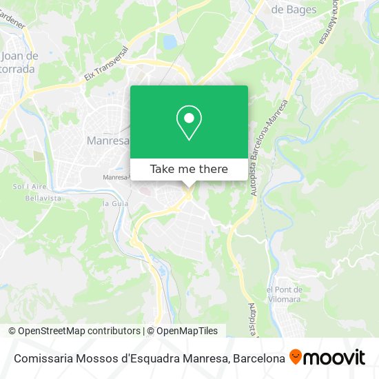 Comissaria Mossos d'Esquadra Manresa map