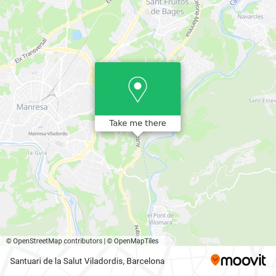 Santuari de la Salut Viladordis map